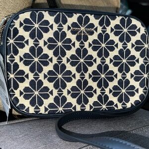 kate spade Navy and Cream Floral Crossbody Bag